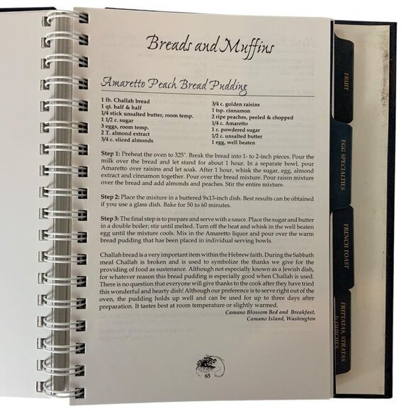 Northwest Mornings Washington Bed & Breakfast Guild Cookbook Favorite Recipes 20 - Picture 8 of 14